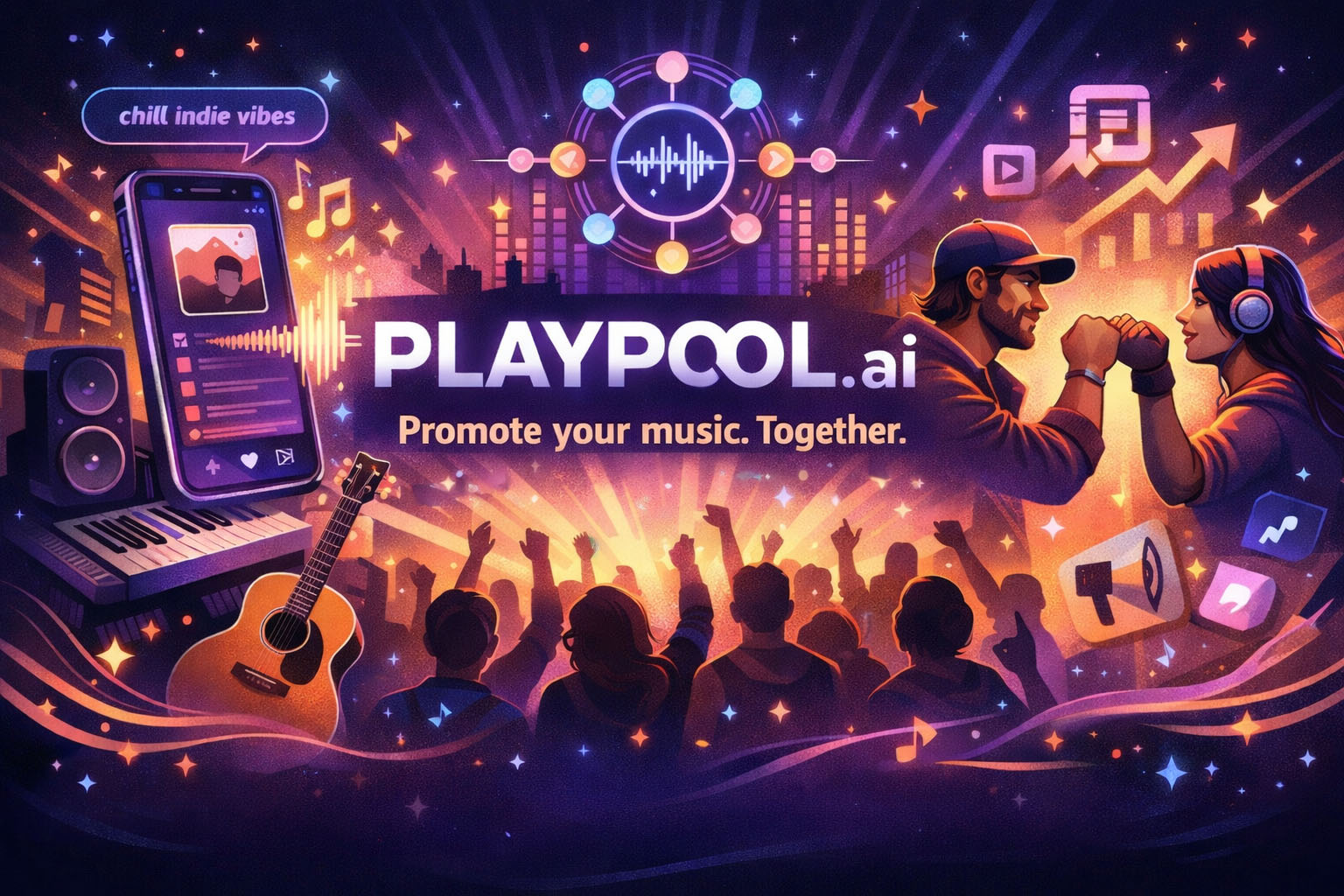 Playpool.ai - Promoting music together.